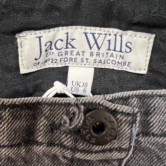 Jack Wills Black Denim Pinafore Dress - Picture 6 of 8